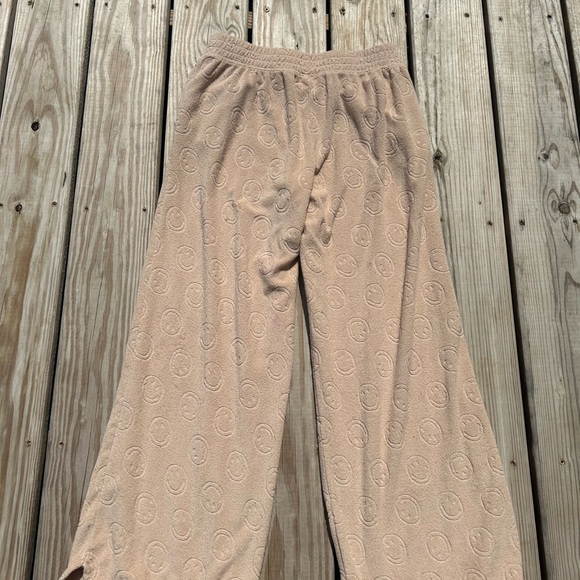 Aerie Offline Summer Lights Happy Face Terry Wide Leg Pant Women's Size  S/P - Picture 11 of 15